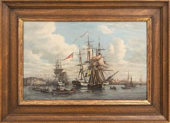 Per Wilhelm Cedergren, attributed to Harbour Scene.