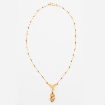 Björn Weckström, necklace 18K gold, "Kaira", Lapponia 1979.