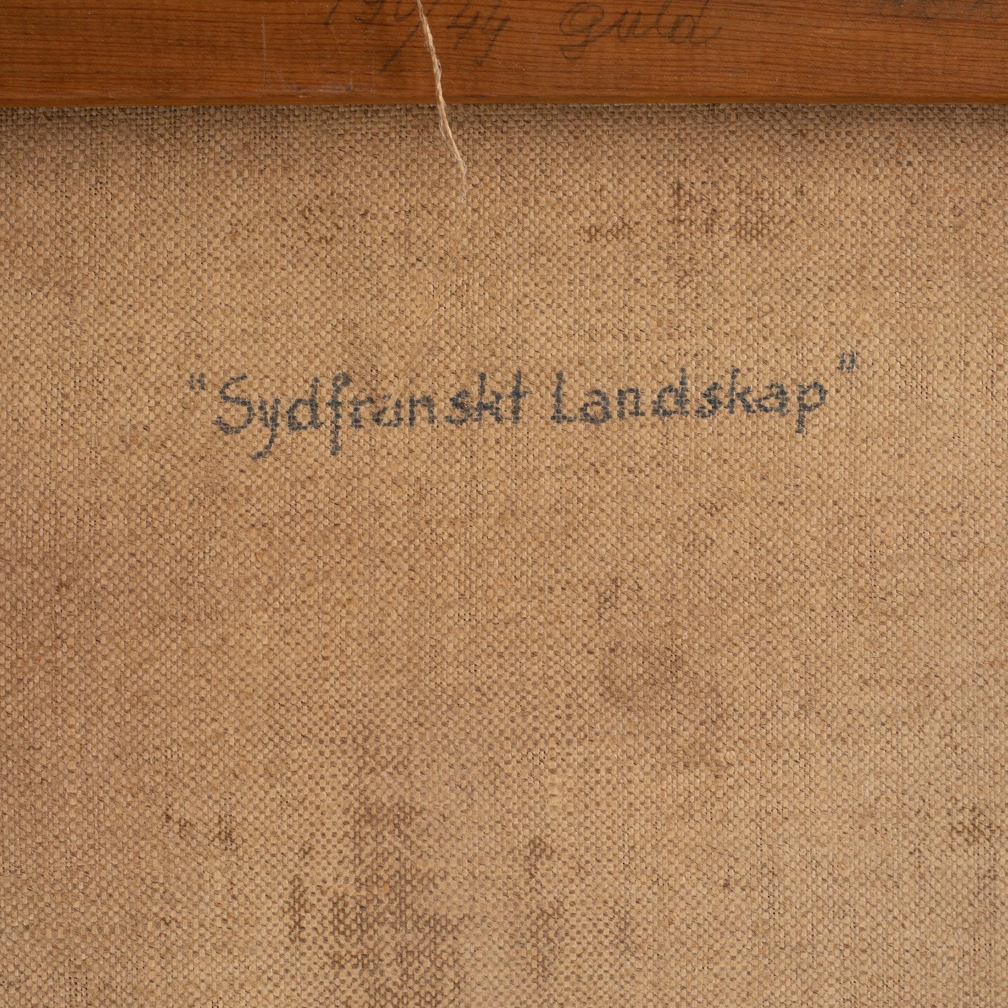 Gösta Nordblad, olja på duk, signerad och daterad Paris 1926.
