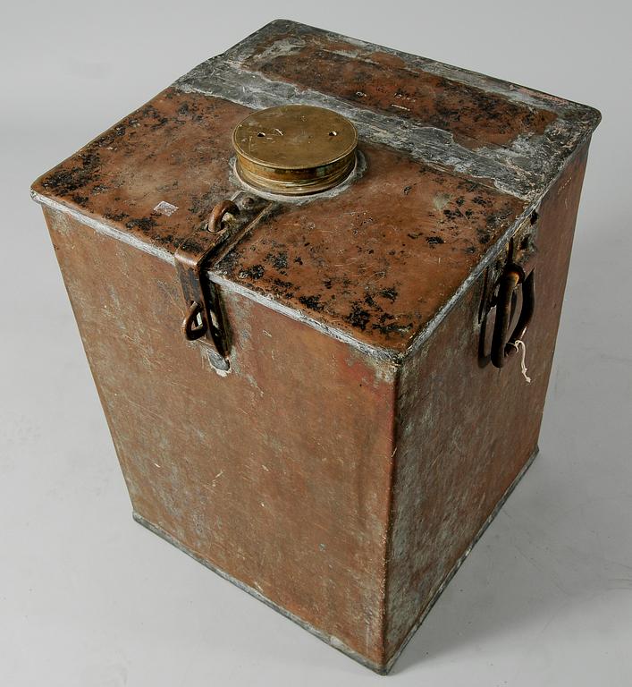 VATTENBEHÅLLARE, koppar, 1800-tal.