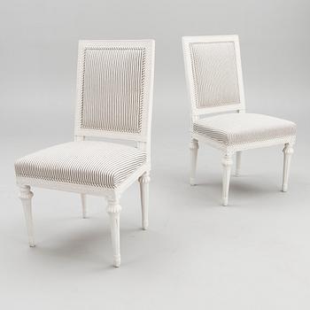 A PAIR OF GUSTAVIAN CHAIRS, late 18th century, Swedish.