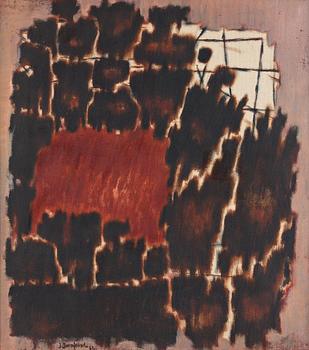 462. Jacob Bornfriend, "Autumn bushes, brown and rose II".