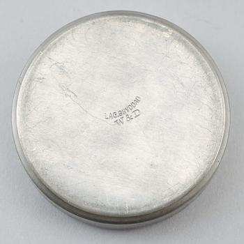 SKJORTKNAPPSASK, tenn, "Originell", Widerholm & Dahlberg, Eskilstuna, 1930/40-tal.