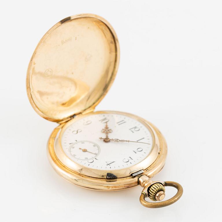 Pocket watch, hunter, 50 mm.