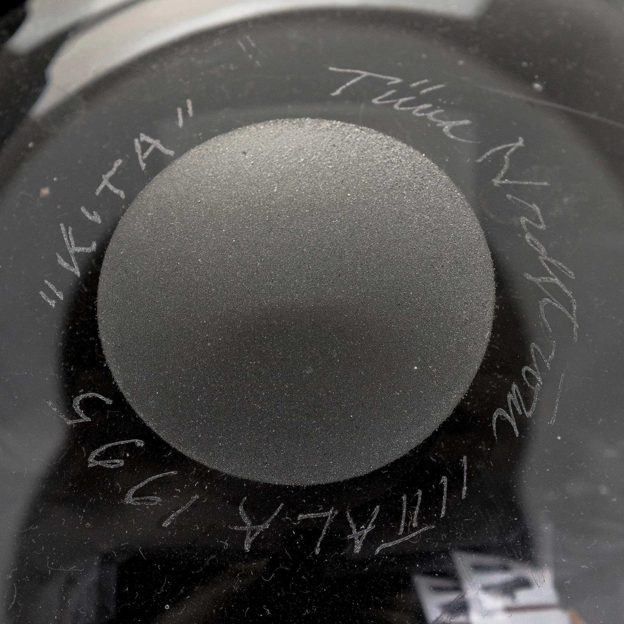 Tiina Nordström, an art glass signed Tiina Nordström, Iittala 1995.