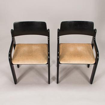Eero Aarnio, A 1970's dinner table and six chairs "Flamingo" for Asko.