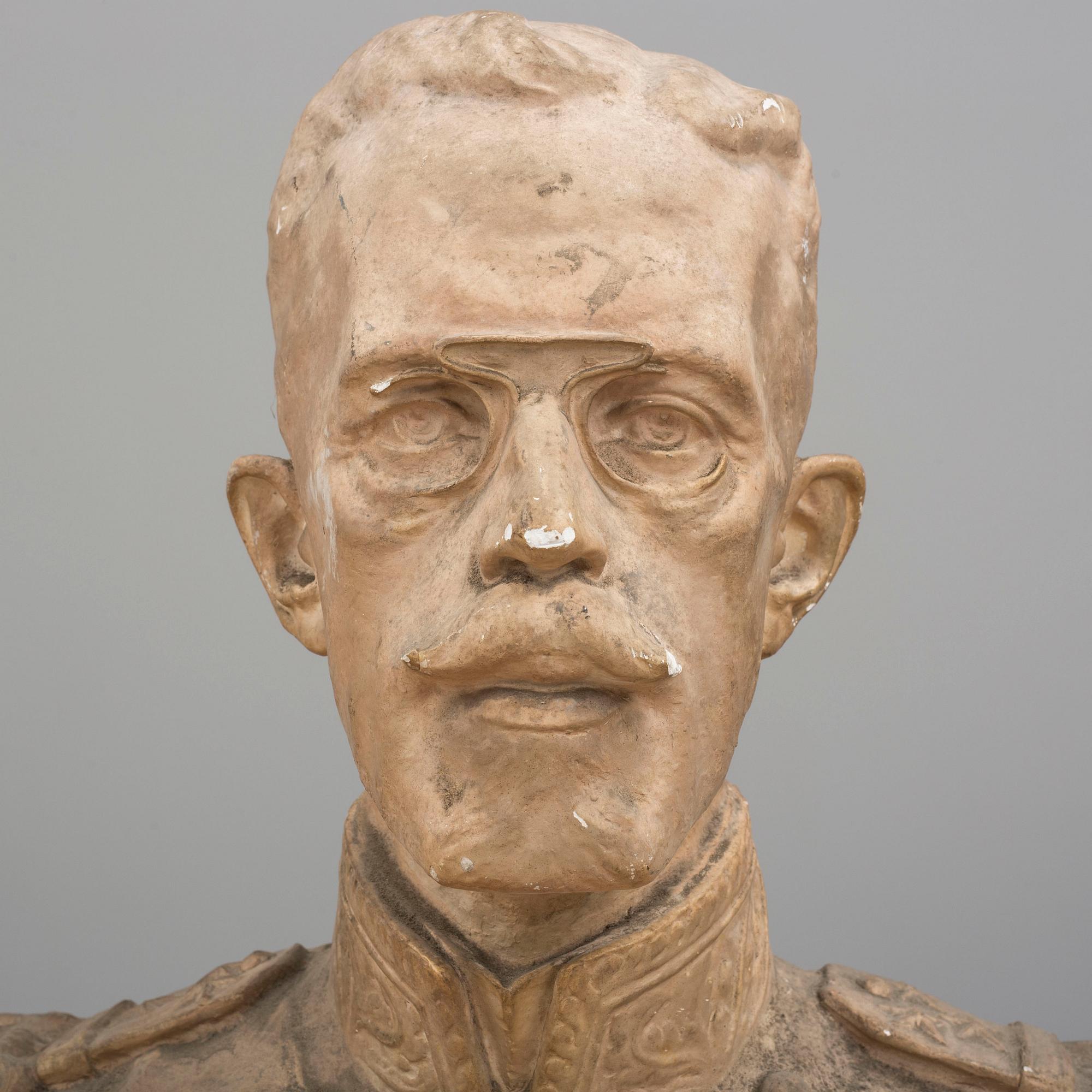 Two plaster sculptures by Sigrid Blomberg, early 20th century.