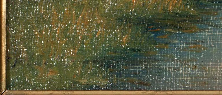 FRANS MAEXMONTAN, öljy, kangas pingotettu levylle, epäselvä sign, 1800-luvun loppupuoli.