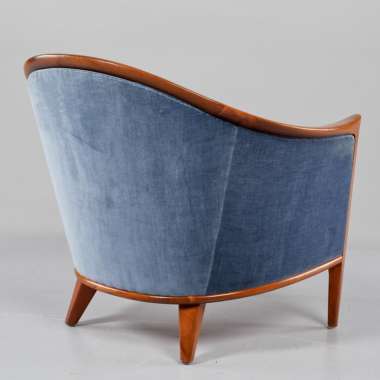 SOFFA SAMT FÅTÖLJ, Bertil Fridhagen för Bröderna Andersson, brickmärkta, 1960/1970-tal.