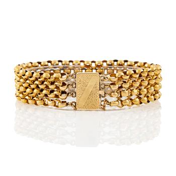 503A. A bracelet in 18K gold, 19th century.