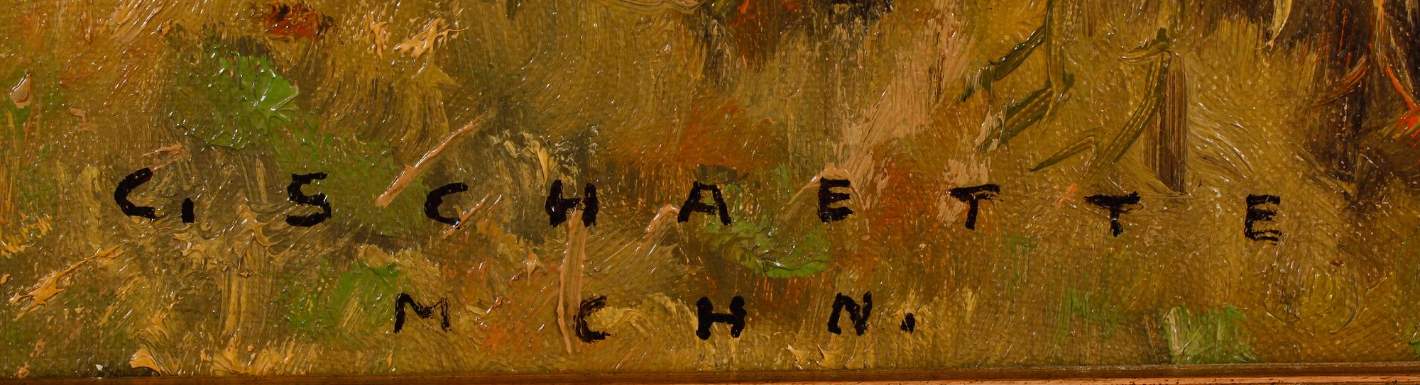 CARL SCHAETTE, olja på duk, sign C Schaette MCHN.