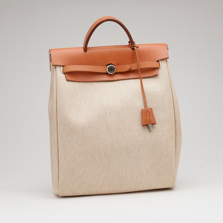 HERMÈS, handväska, "Herbag", två delar.