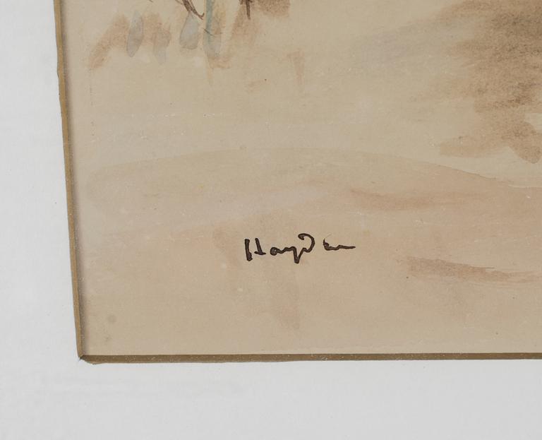HENRI HAYDEN, blandteknik, signerad.