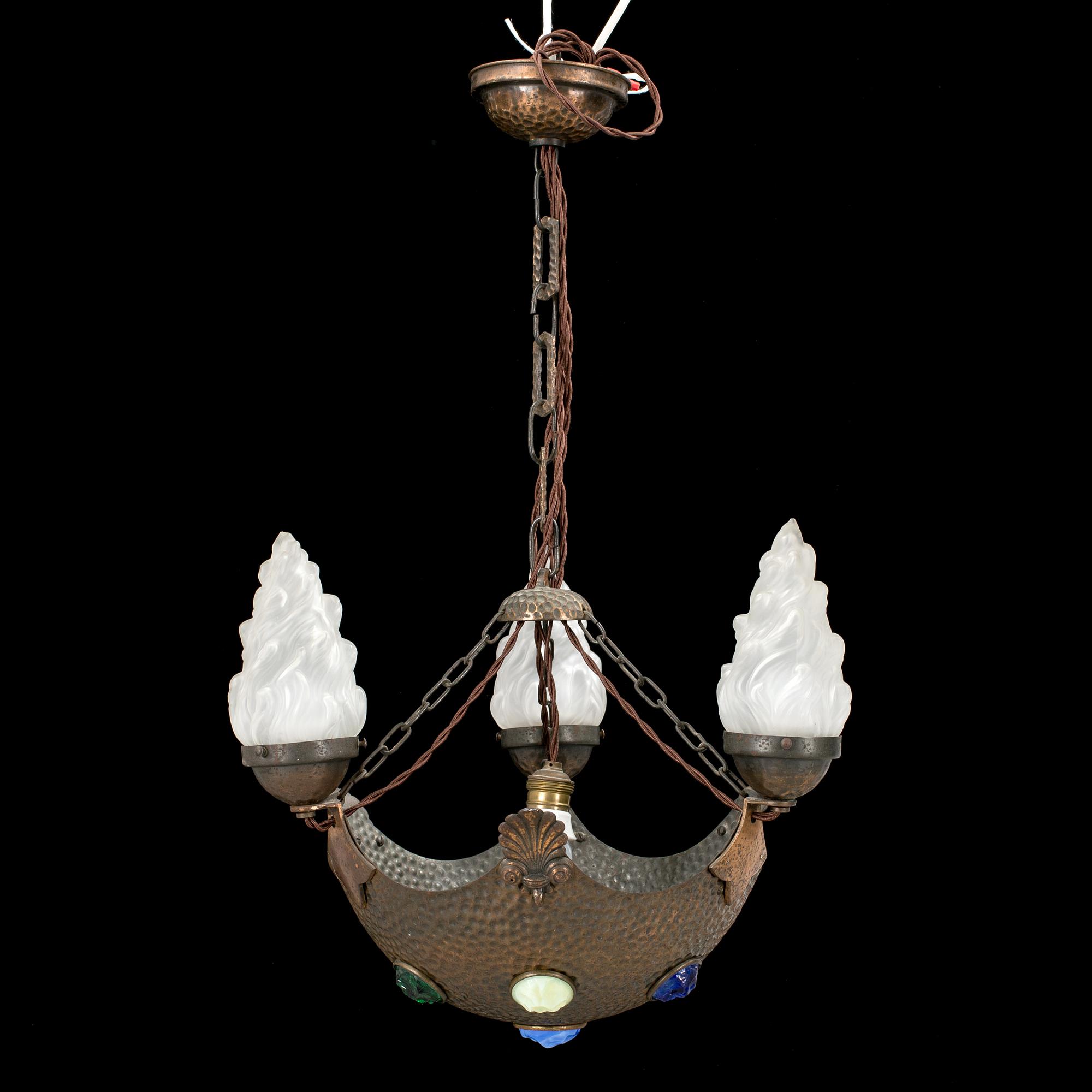 A ceiling lamp, jugend, 1910´s/20´s.