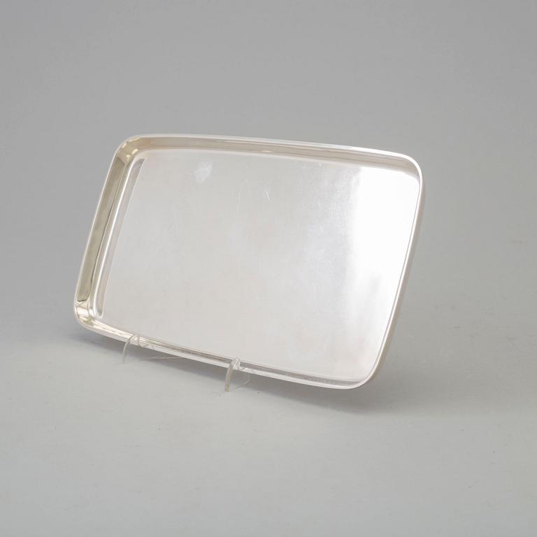 A silver tray by Åke Strömdahl, Stockholm 1962.