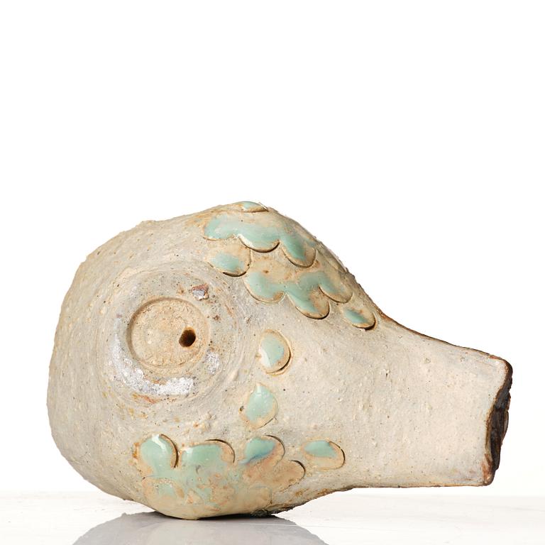 Tyra Lundgren, a stoneware sculpture of a bird, Sweden probably 1960's.