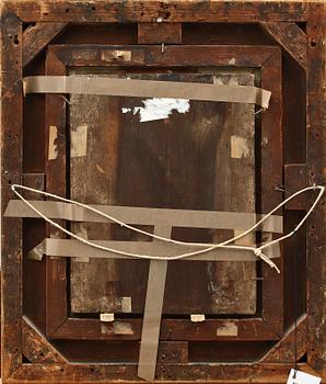 OKÄND KONSTNÄR, olja på pannå, spansk skola, 1600/1700-tal.