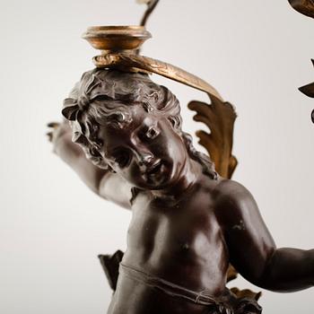 STATIV, bronserad vitmetall, sannolikt Frankrike, 1800-talets andra hälft.