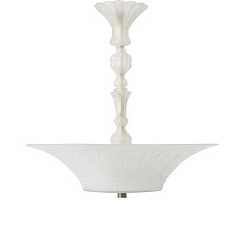 Edward Hald, a ceiling lamp, Swedish Grace, Orrefors, 1920s.