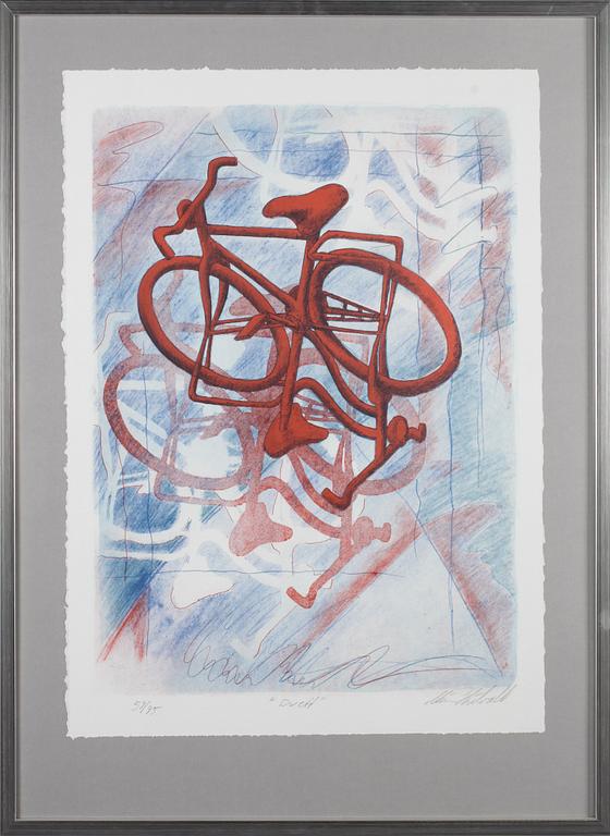 MÅNS HEIDVALL, 3 st, färglitografier, signerade och 59/95, 226/270 och 35/70.