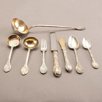 A Swedish 20th century set of 29 pcs silver cutlery mark of A Bergman Stockhom 1902 total weight 2400 gr.
