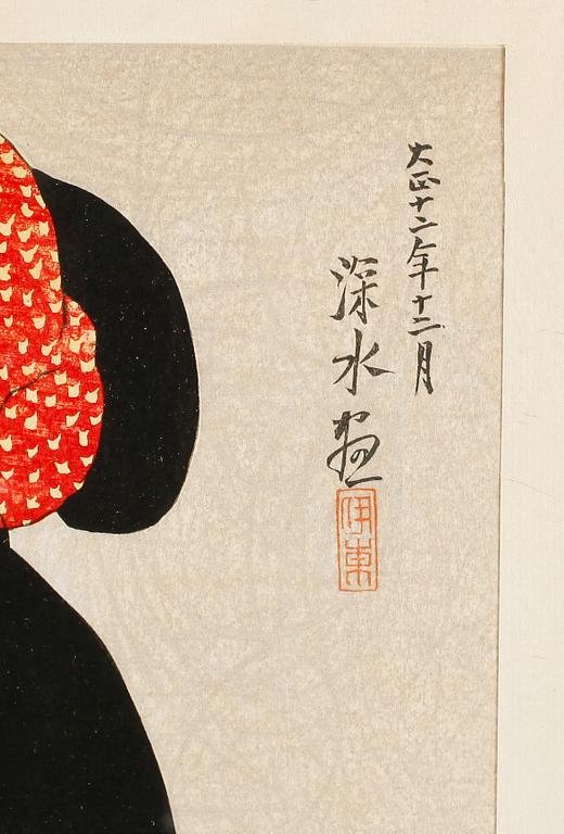 TRÄSNITT, Ito Shinsui (1898-1972), Japan.