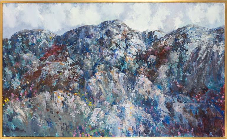 Erik Haamer, oil painting, Rocky Hills, Orust.