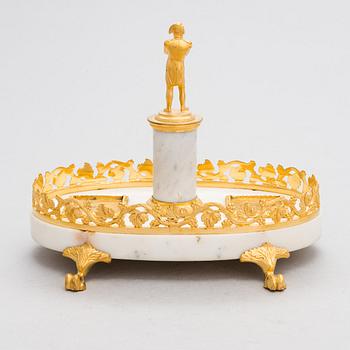 A French or Swedish Empire writing stand, mid 19th century.