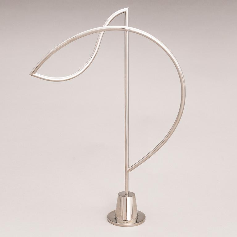 KARI HUHTAMO, sculpture, steel, signed and dated 1990, numbered 2/5.