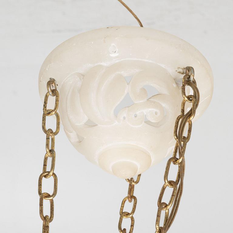 Carl Milles, after, a ceiling lamp, late 20th century.