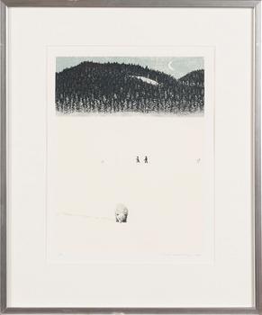 VÄINÖ ROUVINEN, etching, signed and dater 1991, numbered 2/150.