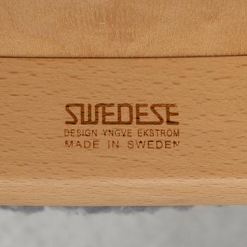 Yngve Ekström, armchair with footstool, Lamino, Swedese.