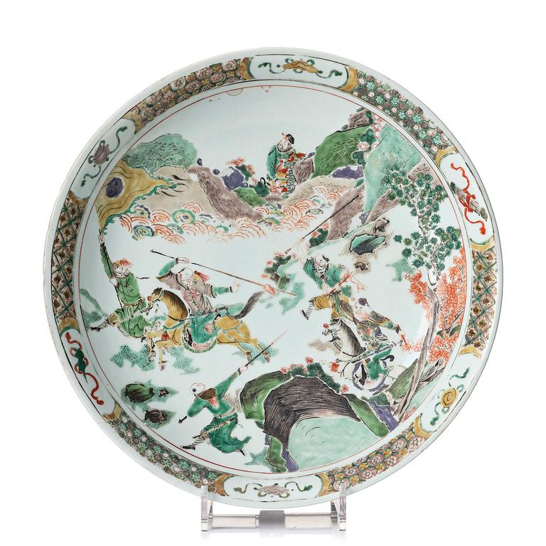 Fat, porslin. Qingdynastin, Kangxi (1662-1722).