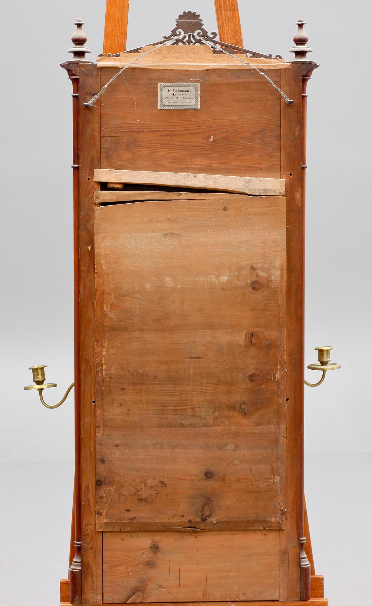 SPEGEL, F Lehmanns speilfabrik, Köpenhamn, 1800-talets andra hälft.