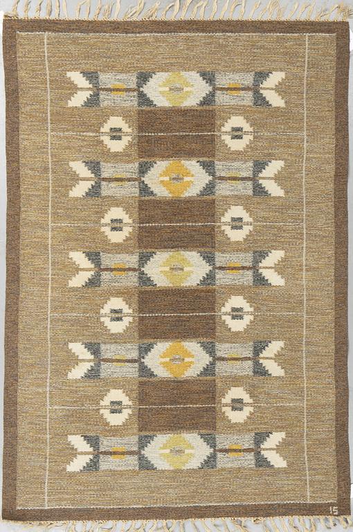 Ingegerd Silow, matta, rölakan, ca 197 x 137, signerad IS.