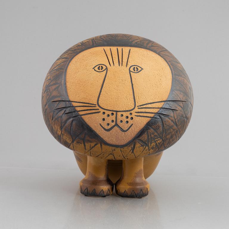 Lisa Larson, a stoneware "Lejon Maxi" sculpture, Gustavsberg, Sweden.