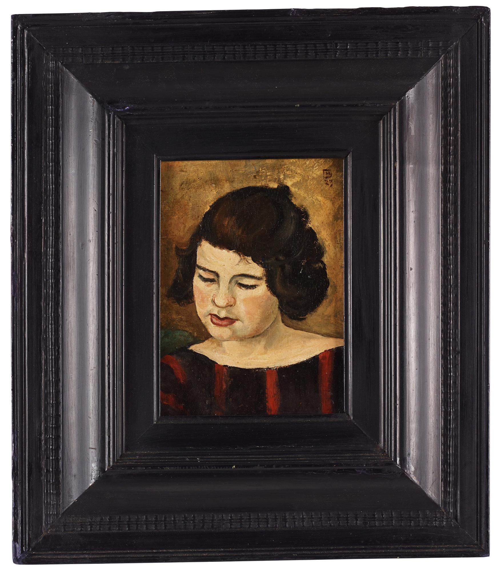 Hugo Gehlin, Portrait depicting Esther (the wife of the artist).