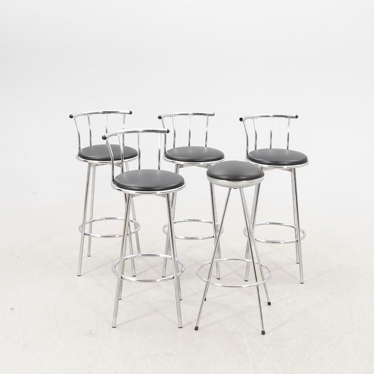 Barstolar 4 + 1 st Johansson design sent 1900-tal.