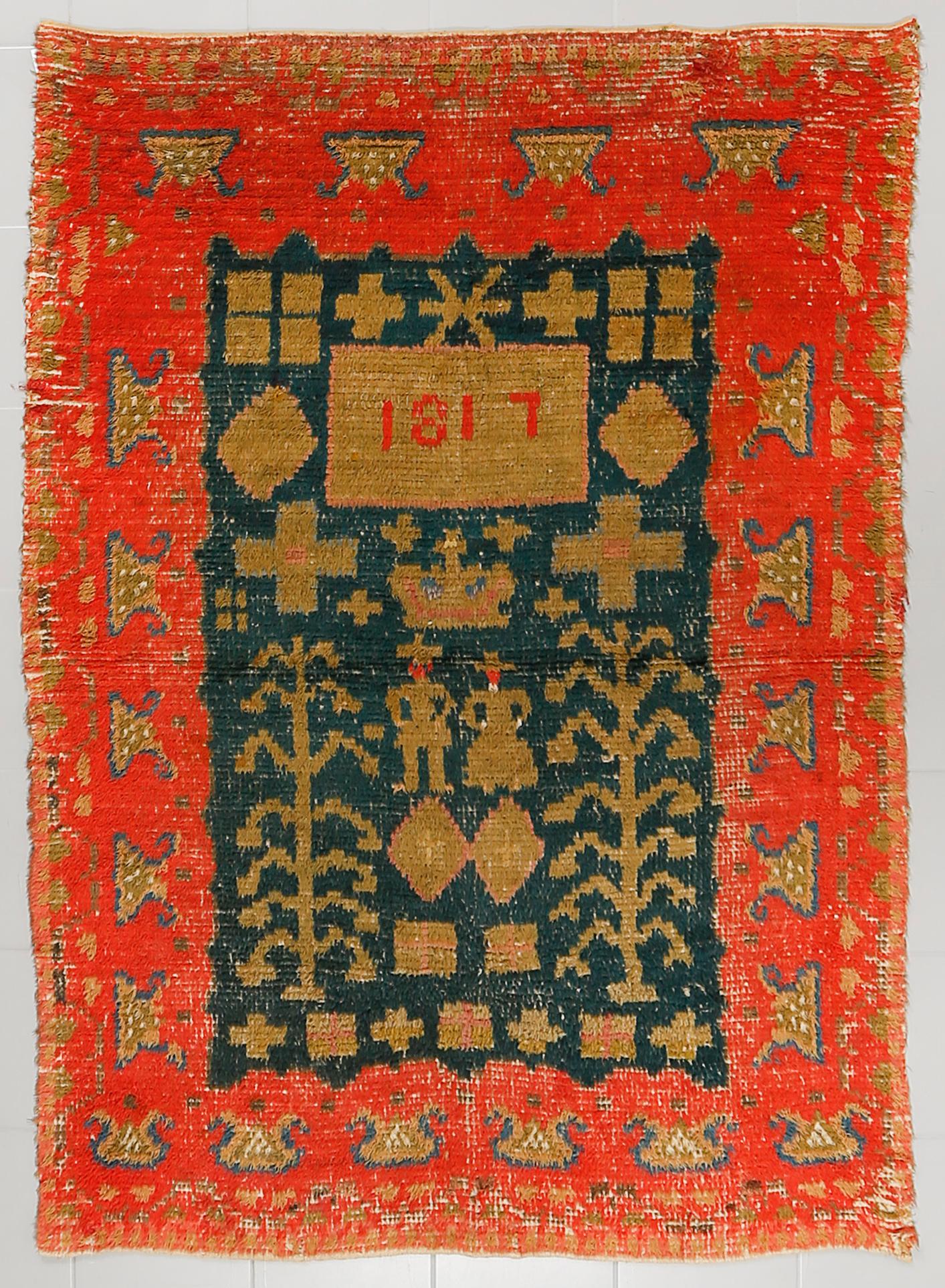 A wedding cover, dated 1817, 200 x 145 cm.