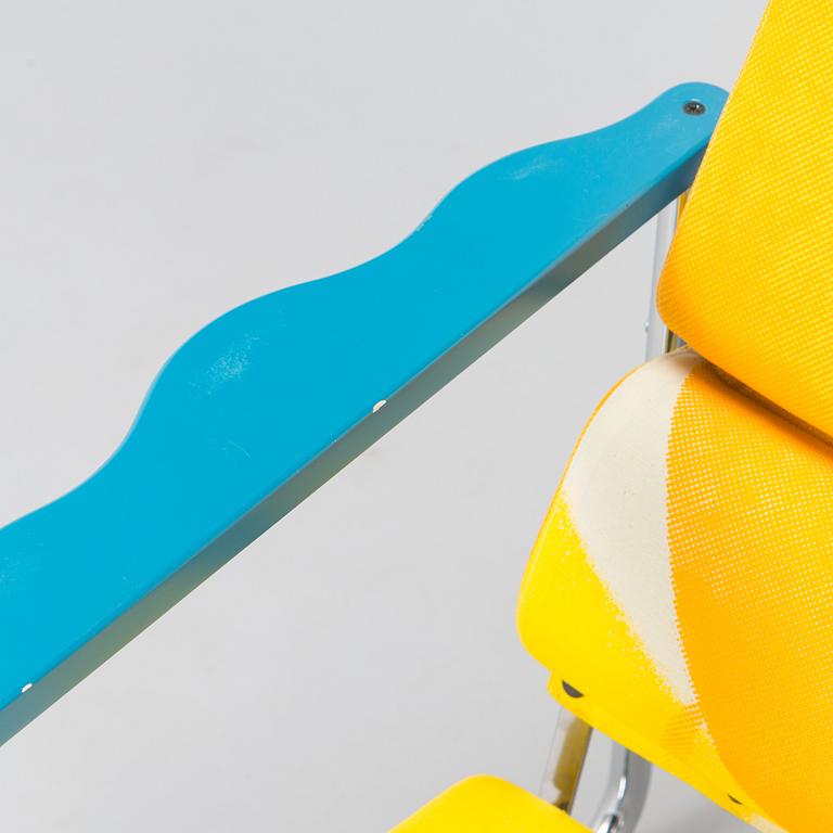 Yrjö Kukkapuro, A 1980s  'Experiment' open armchair for Avarte, Finland.