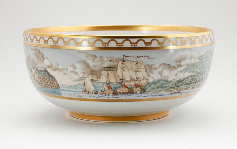 BÅLSKÅL, porslin, "The American Revolution", Sven Vestergaard,  Royal Copenhagen.