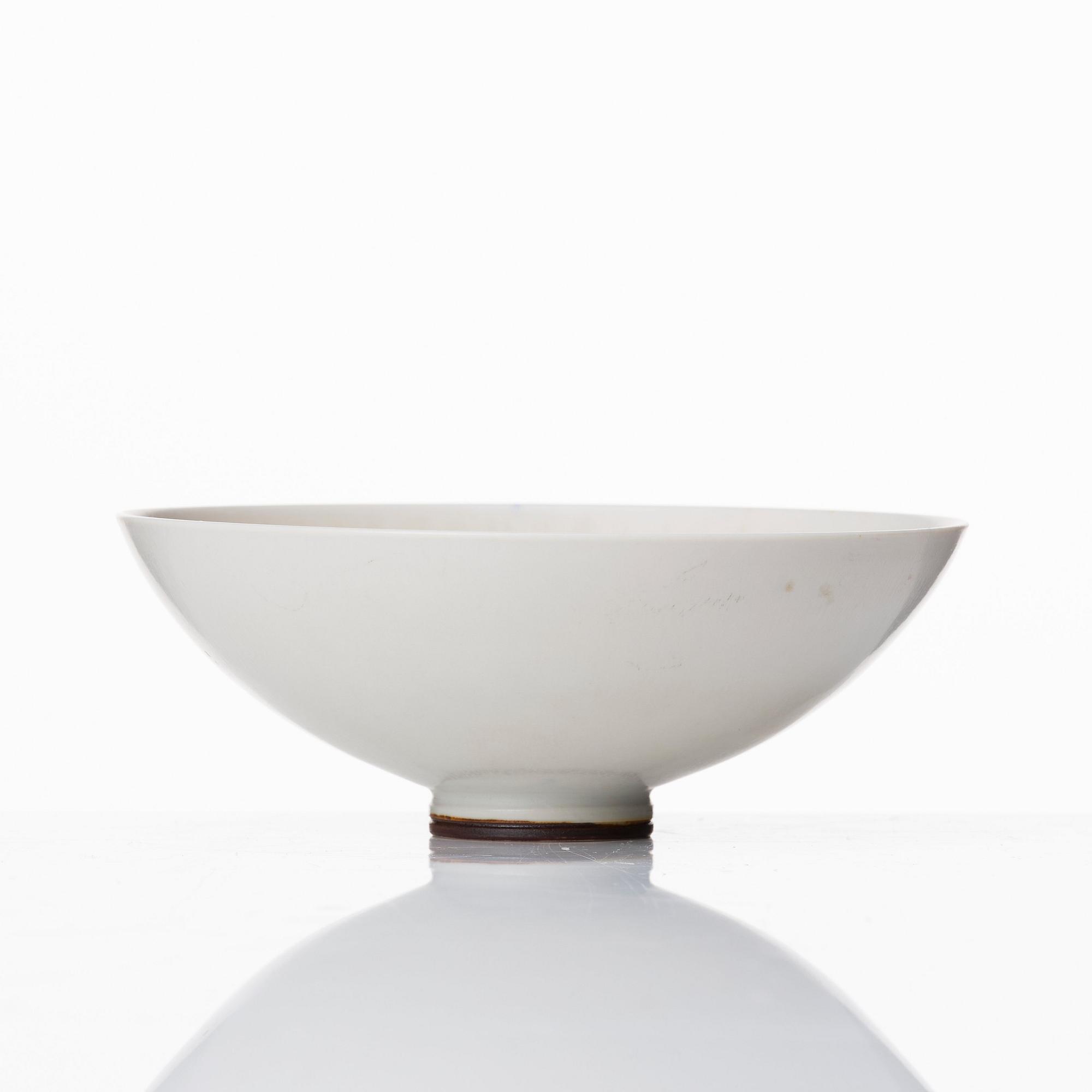 Berndt Friberg, a set of three stoneware vases and a bowl, Gustavsbergs studio, Sweden 1964-76.