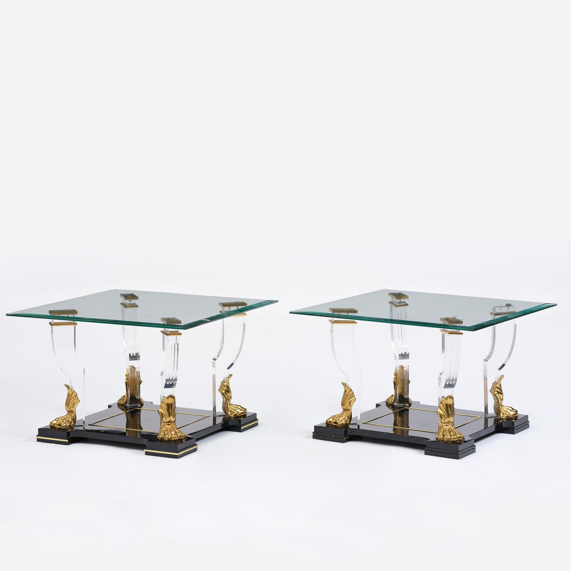 A pair of side tables from Mariner, Spain, 1988.