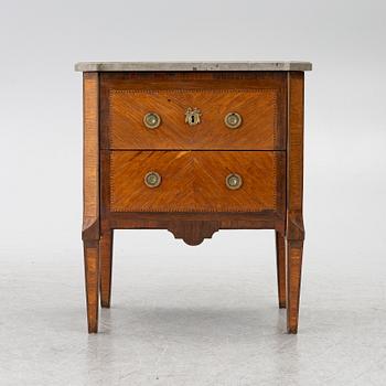 Chest of drawers, Louis XVI style, 19th century.