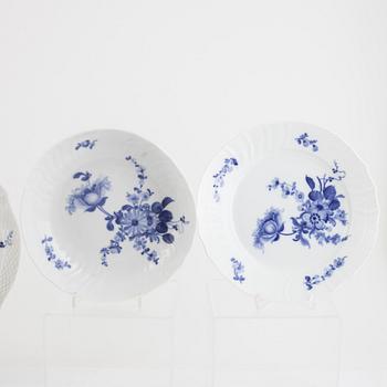 A 73-piece porcelain dinner service, "Blue Flower", Royal Copenhagen, Denmark.