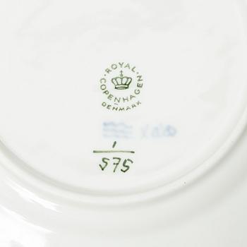 Royal Copenhagen, A 'Blue fluted' dinner and coffee service, most half lace (92 pieces).