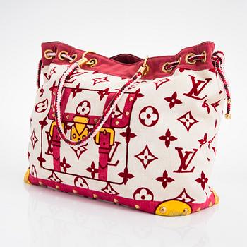 Louis Vuitton, a Cotton monogram 'Eponge Cabas rouge', limited edition bag, 2004.