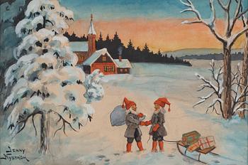 672. Jenny Nyström, Christmas Eve.
