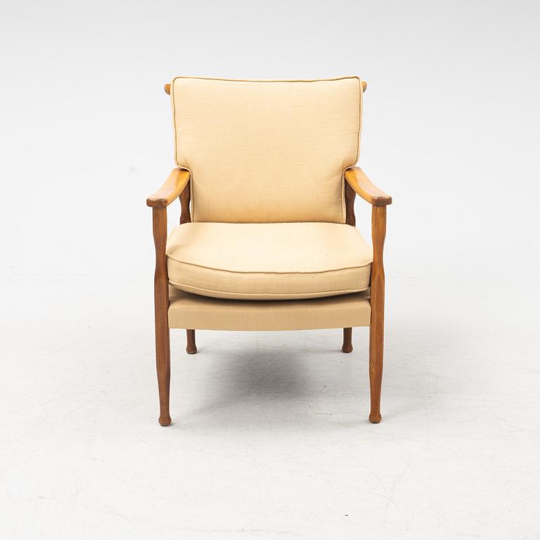 Josef Frank, fåtölj, modell 891, Firma Svenskt Tenn, Stockholm.