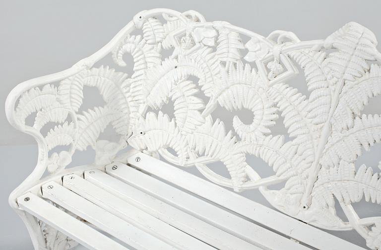 TRÄDGÅRDSSOFFA, Melins Metallgjuteri, Anderstorp, 1900-talets andra hälft.